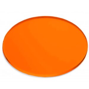 tinted Orange Acrylic Disc