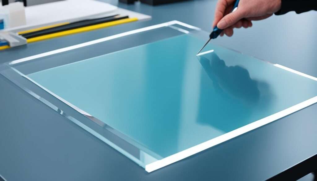 acrylic sheet cut for size